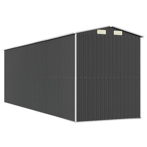 Haveskur 192x606x223 cm galvaniseret stål antracitgrå