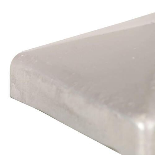 Pyramideformet stolpehætte 6 stk. 101x101 mm galvaniseret metal
