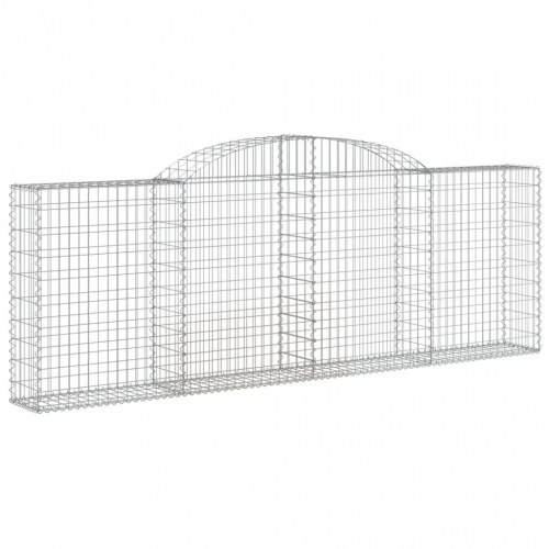 Buede gabionkurve - 5 stk. 300×30×100/120 cm i galvaniseret jern