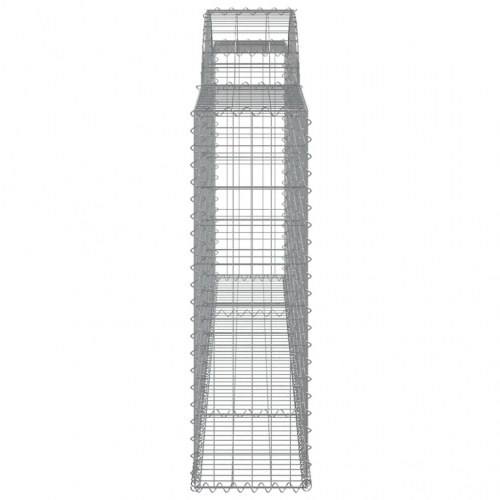 Buede gabionkurve - 5 stk. 300×30×100/120 cm i galvaniseret jern