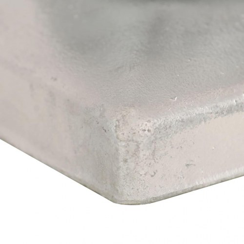 Globusformet stolpehætte 6 stk. til 101 x 101 mm stolper i galvaniseret metal
