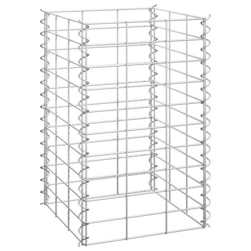Gabion-højbede 3 stk. 30x30x50 cm jern