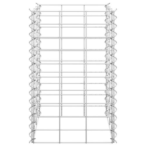 Gabion-højbede 3 stk. 30x30x50 cm jern
