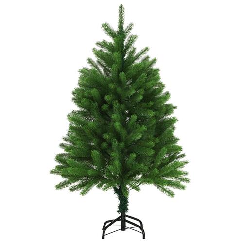 Kunstigt juletræ livagtige nåle 120 cm grøn