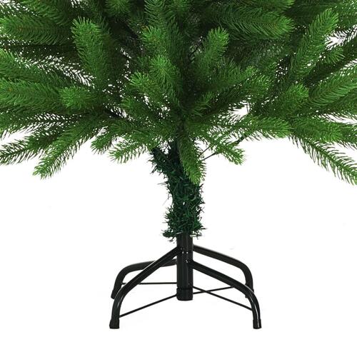 Kunstigt juletræ livagtige nåle 120 cm grøn