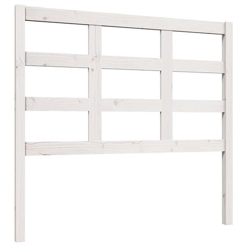 Sengegærde 105,5x4x100 cm massivt fyrretræ hvid