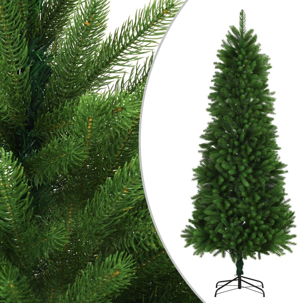 Kunstigt juletræ livagtige nåle 240 cm grøn