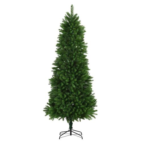 Kunstigt juletræ livagtige nåle 240 cm grøn