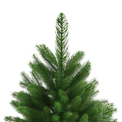 Kunstigt juletræ livagtige nåle 240 cm grøn