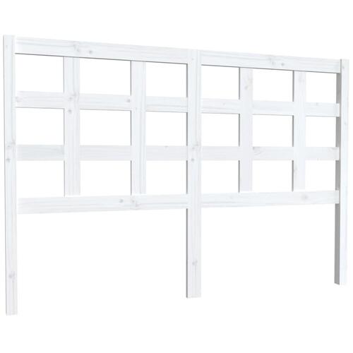 Sengegærde 145,5x4x100 cm massivt fyrretræ hvid
