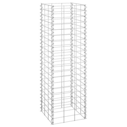 Gabion-højbede 3 stk. 30x30x100 cm jern