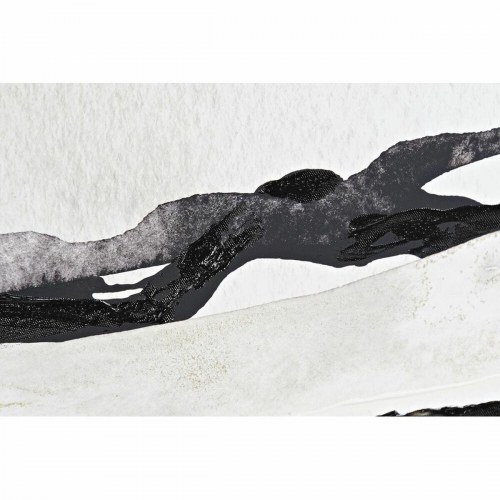 Lærredsmaleri - håndmalet abstrakt, 79 × 2,5 × 79 cm