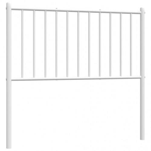 Sengegavl 90 cm metal hvid