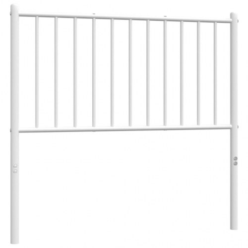 Sengegavl 90 cm metal hvid
