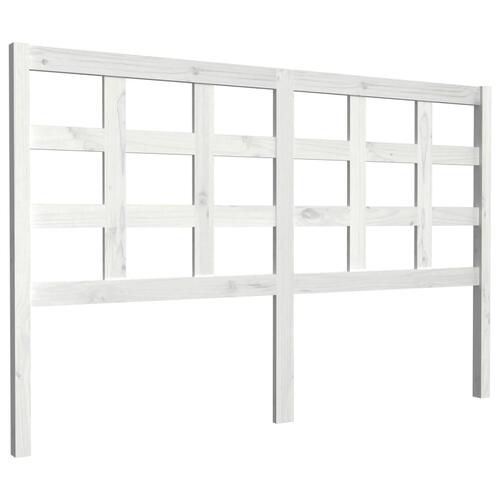 Sengegærde 156x4x100 cm massivt fyrretræ hvid