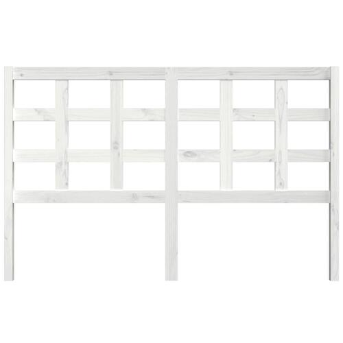 Sengegærde 156x4x100 cm massivt fyrretræ hvid