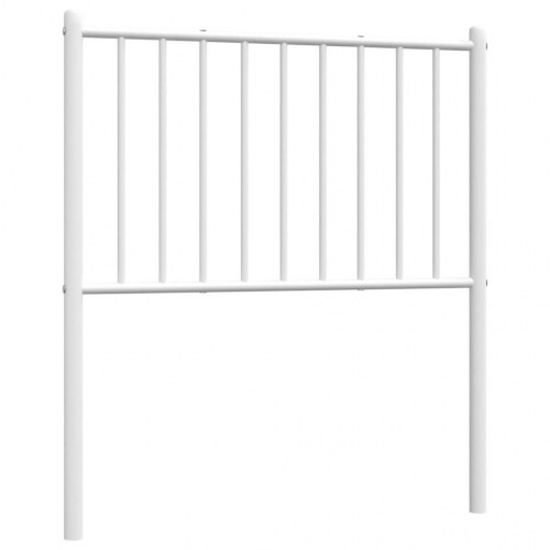 Sengegavl i metal 75 cm - hvid, klassisk udskiftningsgavl