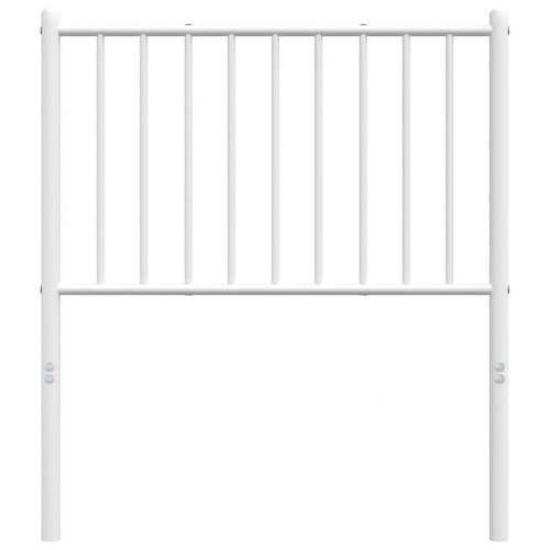Sengegavl i metal 75 cm - hvid, klassisk udskiftningsgavl