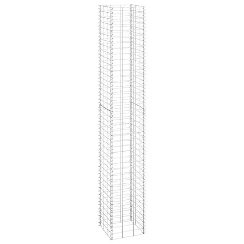 Gabion-højbede 3 stk. 30x30x200 cm jern