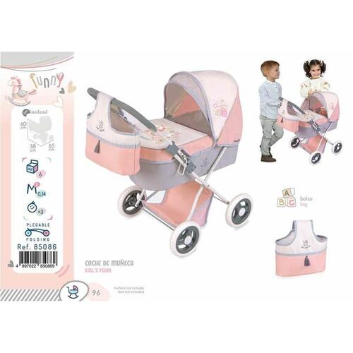 Lille Barnevogn til Dukker Decuevas Funny Foldbar 70 x 41 x 62 cm