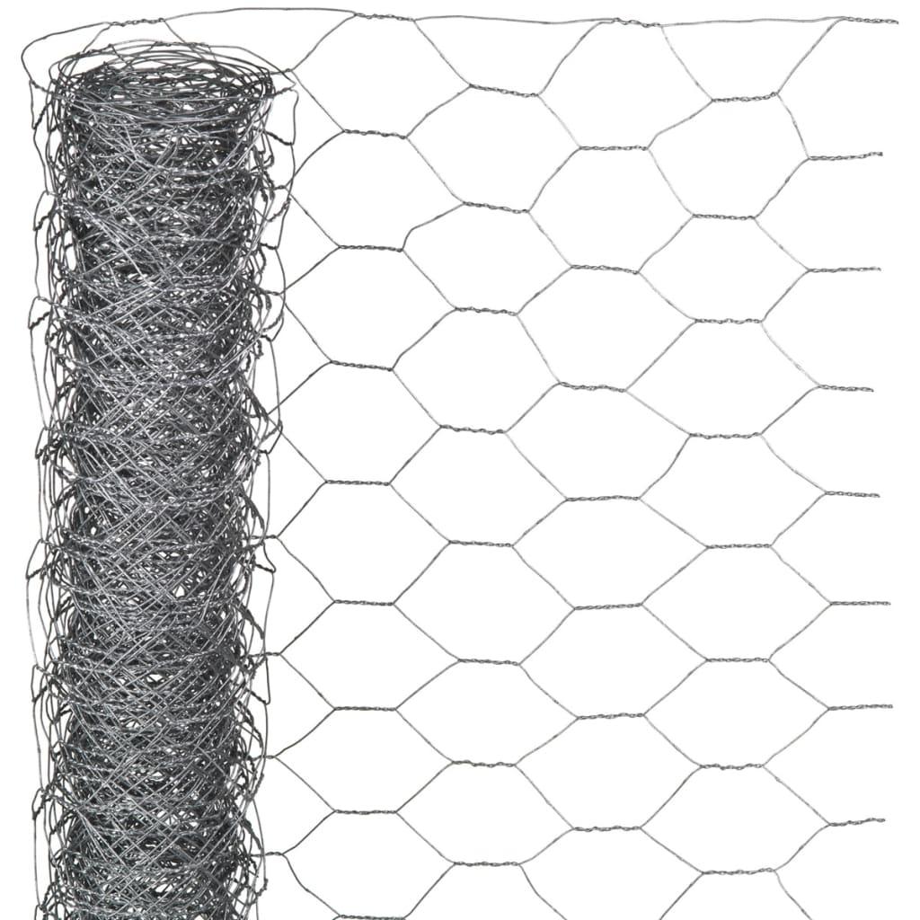 sekskantet trådnet 0,5 x 10 m 40 mm galvaniseret stål