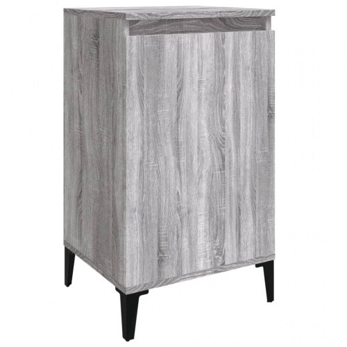 Sengeborde 2 stk. - 40 × 35 × 70 cm i konstrueret træ, grå sonoma-eg