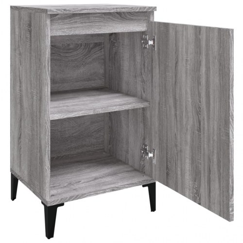 Sengeborde 2 stk. - 40 × 35 × 70 cm i konstrueret træ, grå sonoma-eg