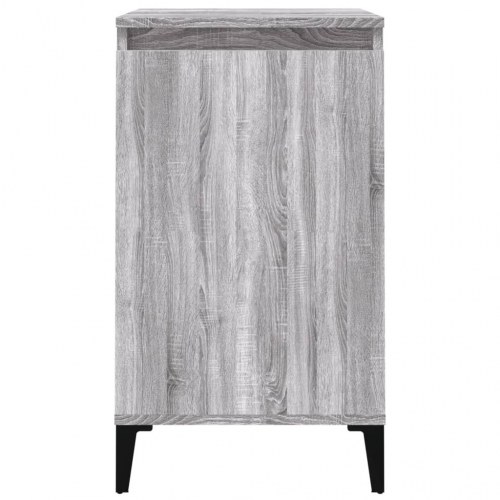 Sengeborde 2 stk. - 40 × 35 × 70 cm i konstrueret træ, grå sonoma-eg