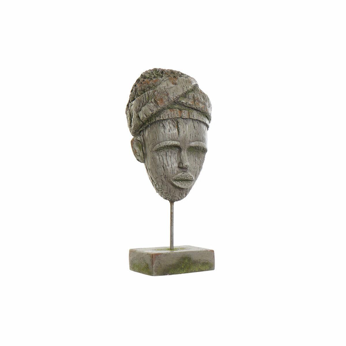 Dekorativ Figur 24 X 15 X 58 Cm Grå Kolonistil Afrikansk Kvinde