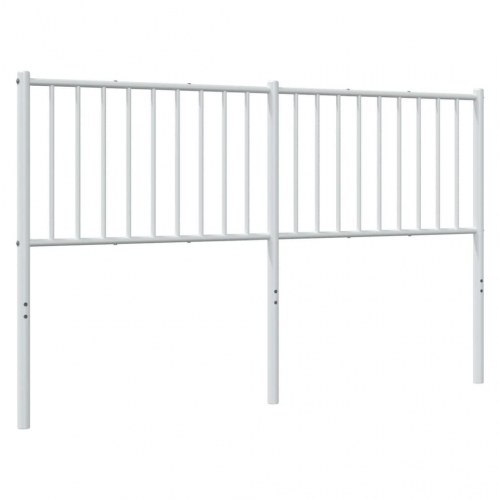 Sengegavl i metal 160 cm - hvid, klassisk udskiftningsgavl