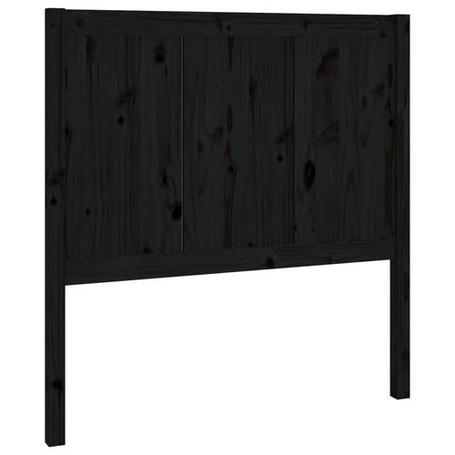 Sengegærde 95,5x4x100 cm massivt fyrretræ sort
