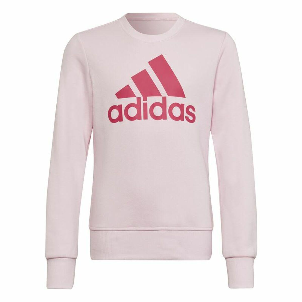 Sweatee Shirt Uden Hætte Til Piger Adidas Essentials Lyserød