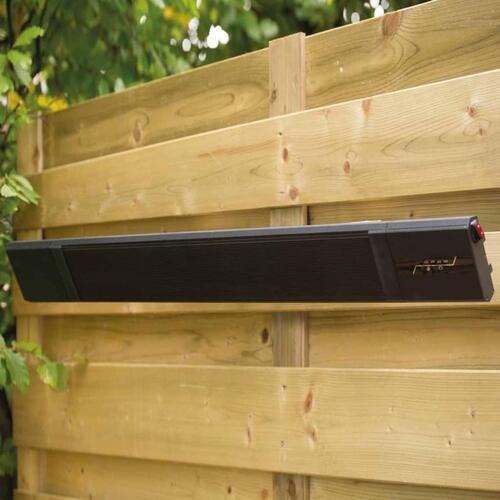 Sunred vægophængt varmeapparat Nero 2400 W sort varme sort
