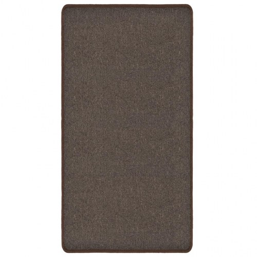 Tæppe tuftet 80 x 150 cm brun