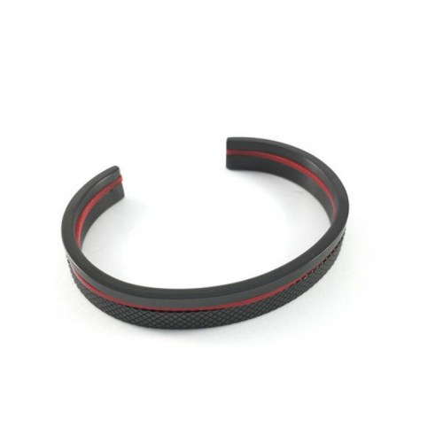 Guess armbånd til mænd CMB80802 - sort/rød, 18 cm
