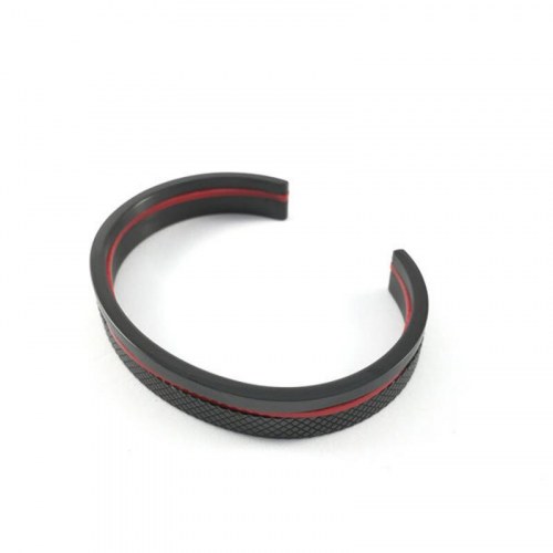 Guess armbånd til mænd CMB80802 - sort/rød, 18 cm