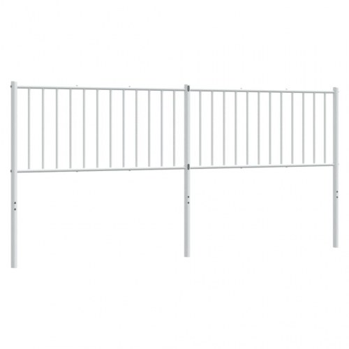 Udskiftningssengegavl i metal - 193 cm, hvid