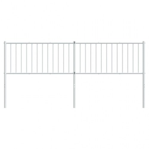 Udskiftningssengegavl i metal - 193 cm, hvid
