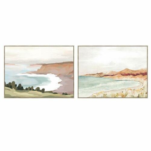 Maleri Strand 120 x 4 x 90 cm Cottage (2 enheder)
