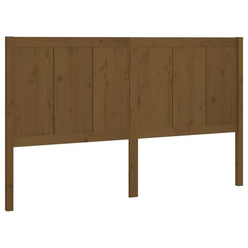 Sengegærde 205,5x4x100 cm massivt fyrretræ gyldenbrun