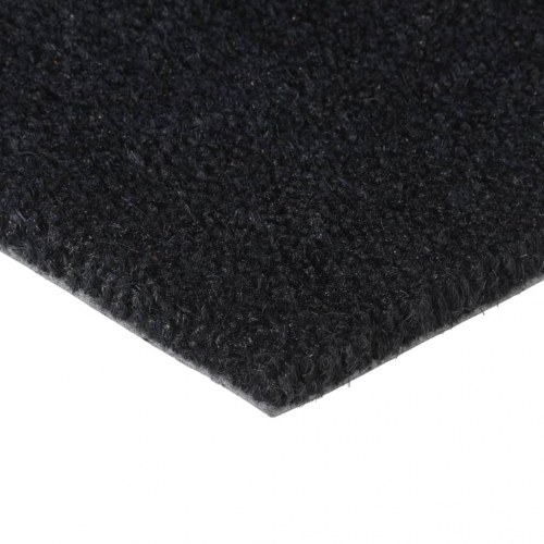Dørmåtte i coir 60 × 90 cm - sort, skridsikker