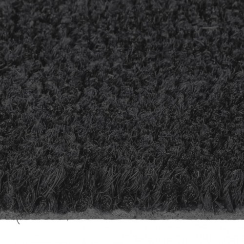 Dørmåtte i coir 60 × 90 cm - sort, skridsikker