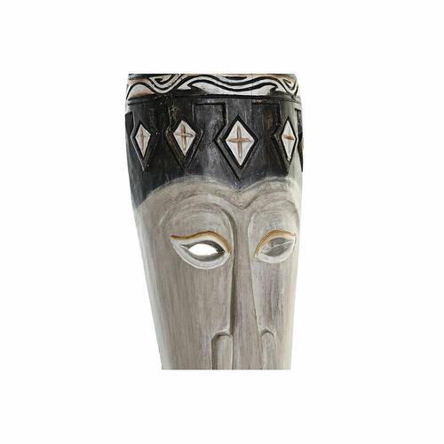 Dekorativ figur Bambus Jern Maske (19 x 10 x 78 cm)