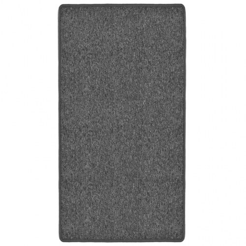 Tæppe tuftet 80 x 150 cm grå