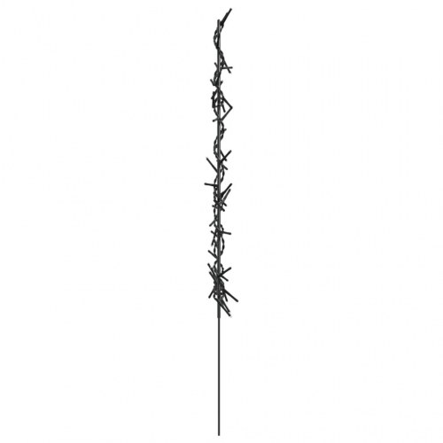 Juledekoration med jordspyd - juletræsform, 3 stk., 50 LED, 30 cm