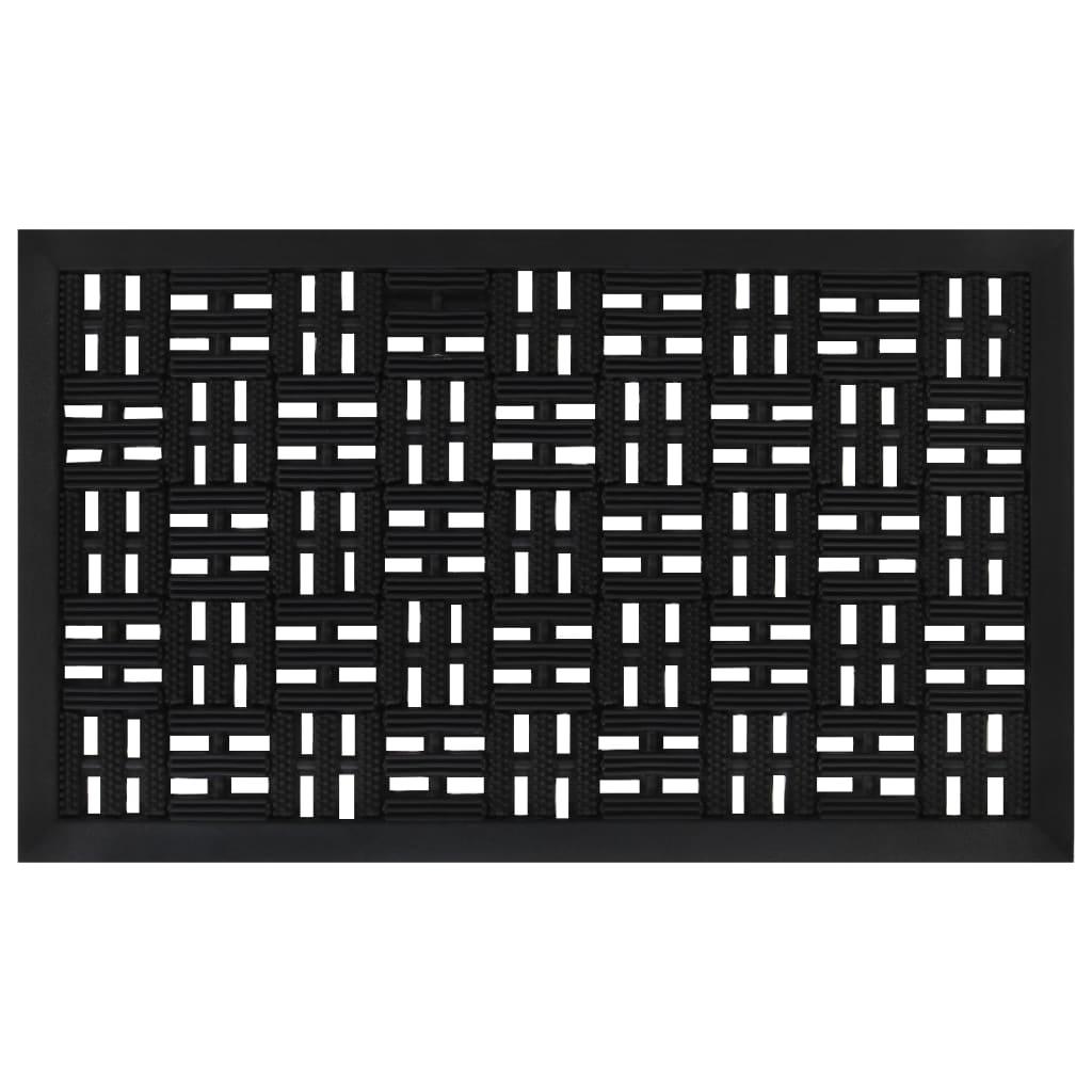 Dørmåtte 45x75 cm rektangulær gummi
