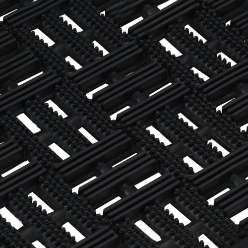 Dørmåtte 45x75 cm rektangulær gummi