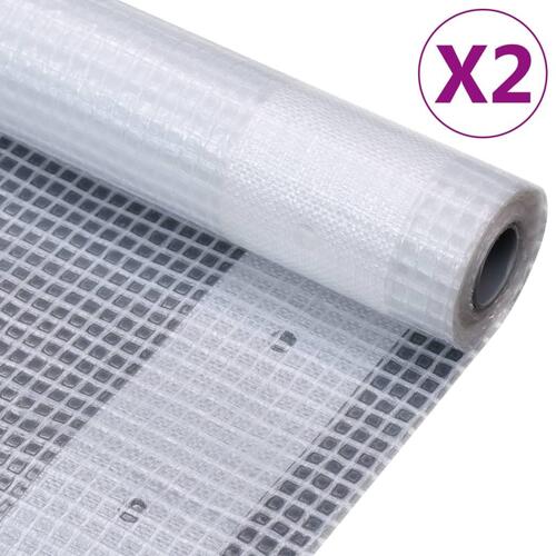Leno-presenninger 2 stk. 4x5 m 260 g/m² hvid