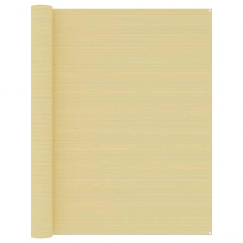 Telttæppe 250 x 600 cm beige - campingtæppe til telt og markise