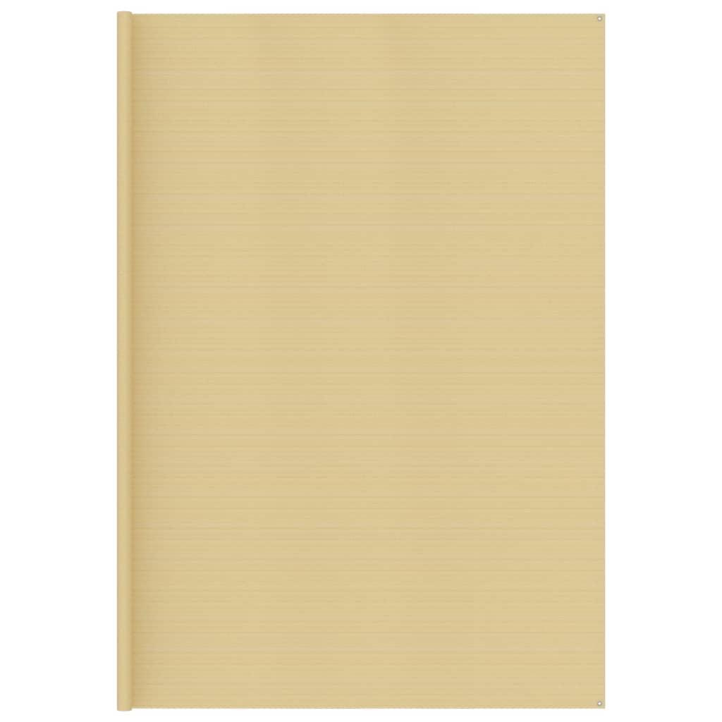 vidaXL telttæppe 400x400 cm beige